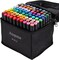 Perfect Boys Girls Students Adult Coloring Painting Supplies - 80 Colors Alcohol Markers Artist Drawing Art for Kids Dual Tip Adult Coloring Painting Supplies (80 Black Shell)